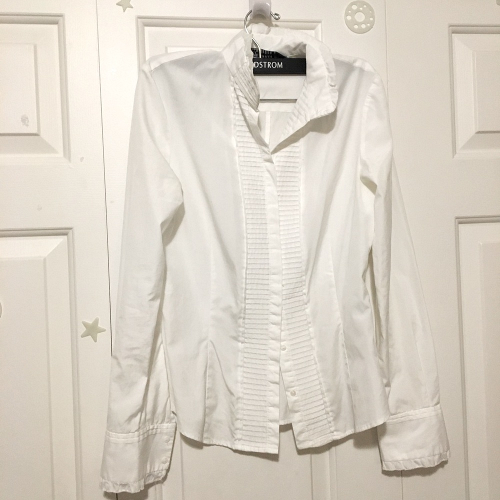 Zara Woman Textured Cotton Shirt / Blouse